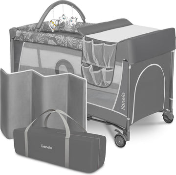 Lionelo Flower - Meegroeibed - Co-sleeper - LockGuard - draagtas - 2in1