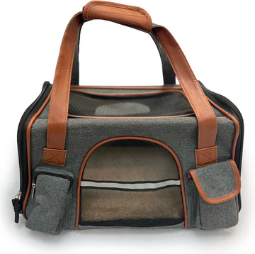 Dierendraagtas | Huisdiertas | Pet Travelbag | Dierenschoudertas | Reismand | Hond reistas | Kat reistas | Katten draagtas | Honden draagtas | Transporttas | Transportbox | Luxe reistas | Vakantie | Handige vakjes | Reisbench | 8KG | 50x30x30cm
