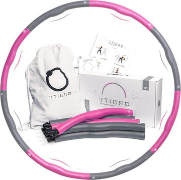 Orbity Fitness Hoelahoep voor het Afvallen 12 kg - Sporthoepel met Schuimrubber - Golvend Design voor Massage - Geschikt voor Kinderen, Volwassenen en Beginners. Hula hoop