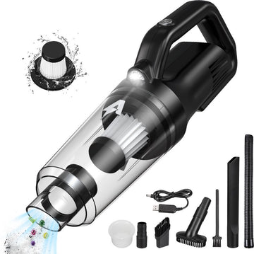 Kruimelzuiger Snoerloos - 8000Pa 120W - Nat & Droog - HEPA Filter - Voor Thuis Auto Kantoor