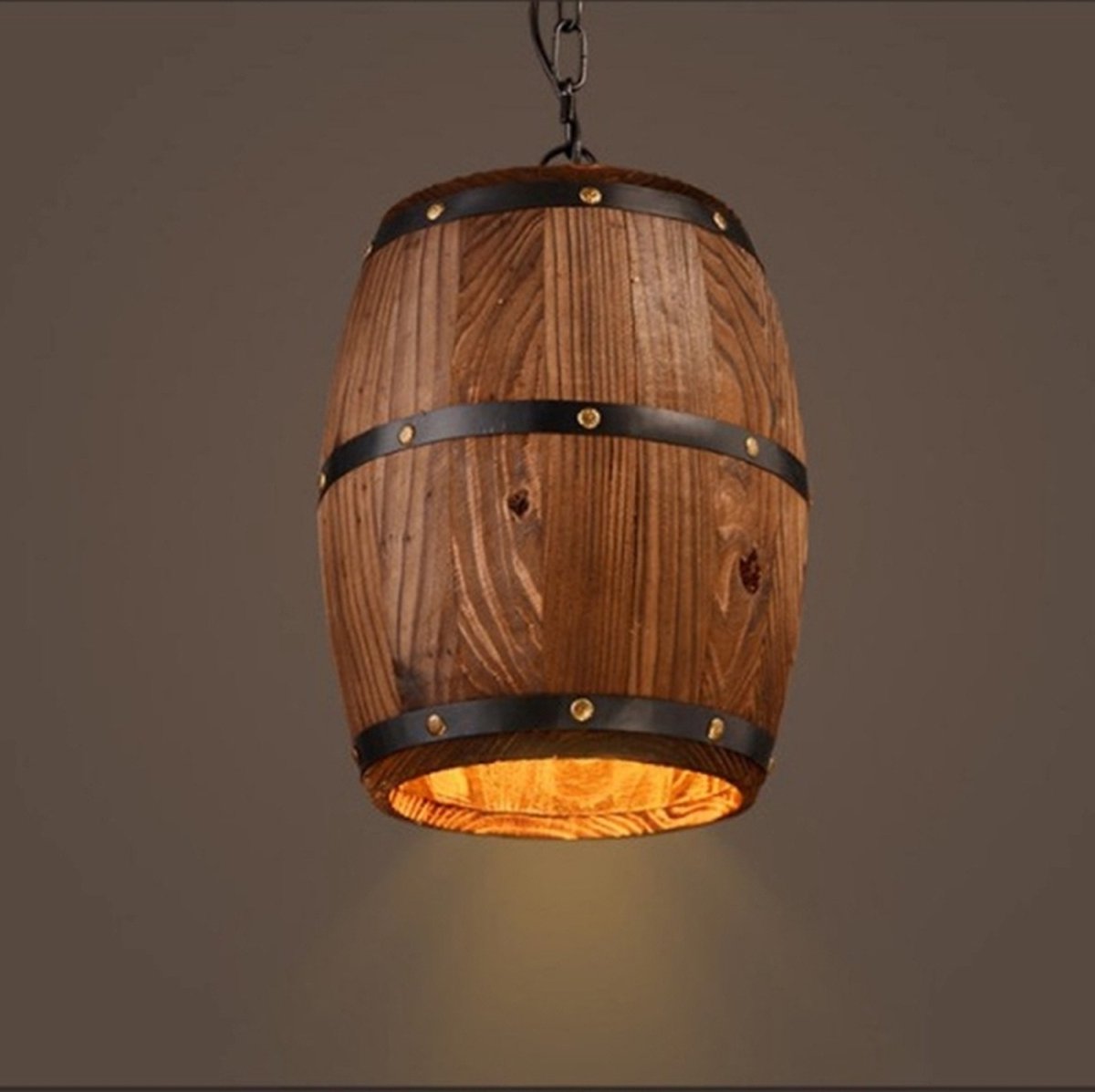 YWXLight Vintage vat kroonluchter creatieve houten wijn vat verlichting gepersonaliseerde Cafe Bar licht
