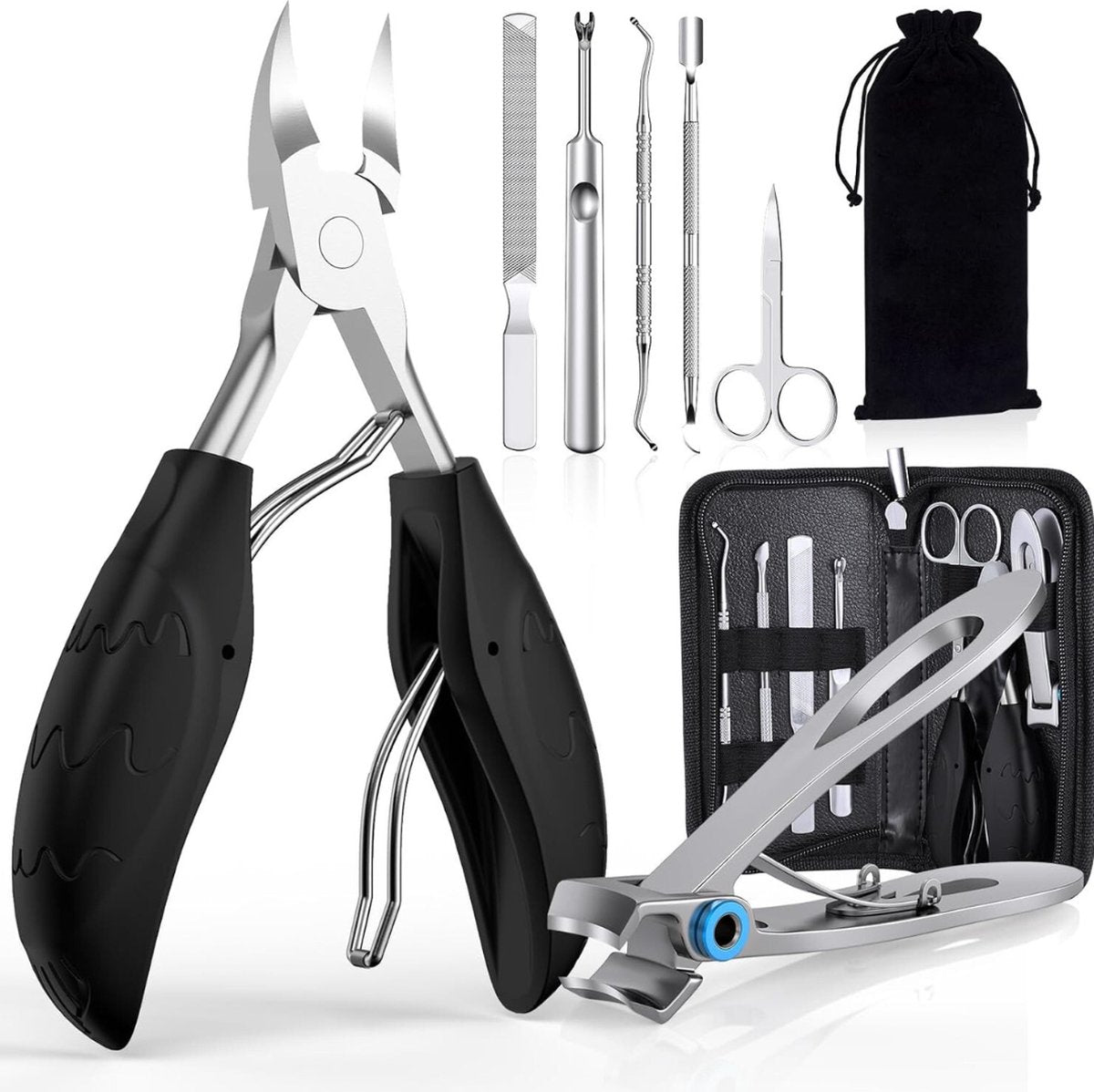 Manicure Set - Nagelknipper - Nagelschaar - Nagelset - Kalknagel - Ingegroeide Teennagel - Vijl - Nageltang