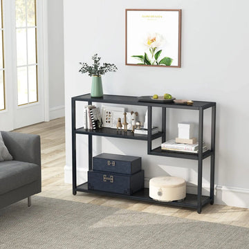 Sidetable - Salontafel - Bijzettafel - Bank Tafeltje - Koffietafel - Rechthoek - Bank tafel - Zwart