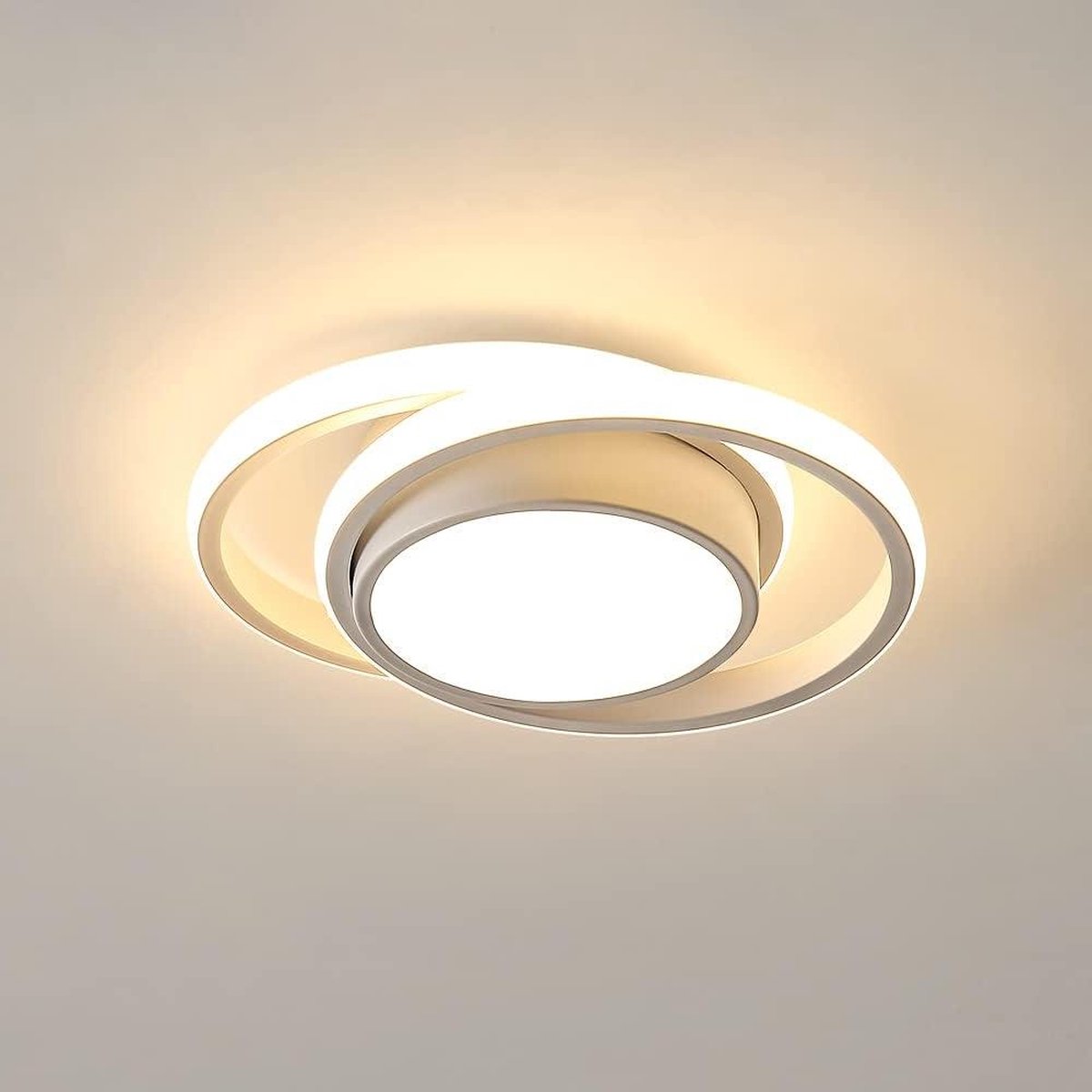 Badkamer Plafondlamp - Badkamerlamp Plafond LED Plafondlamp Ronde Warm wit 3000K 32W 2350LM Moderne LED-Plafondlamp voor Hal Keuken Slaapkamer Woonkamer