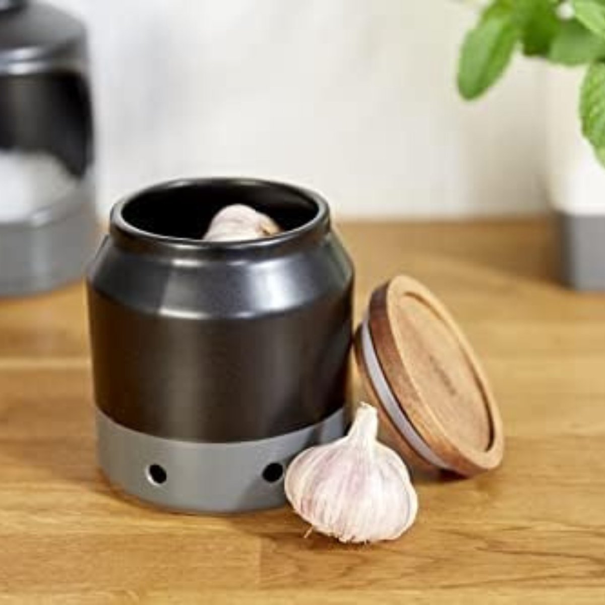 knoflookpot -uienpot - knoflook bewaarpot