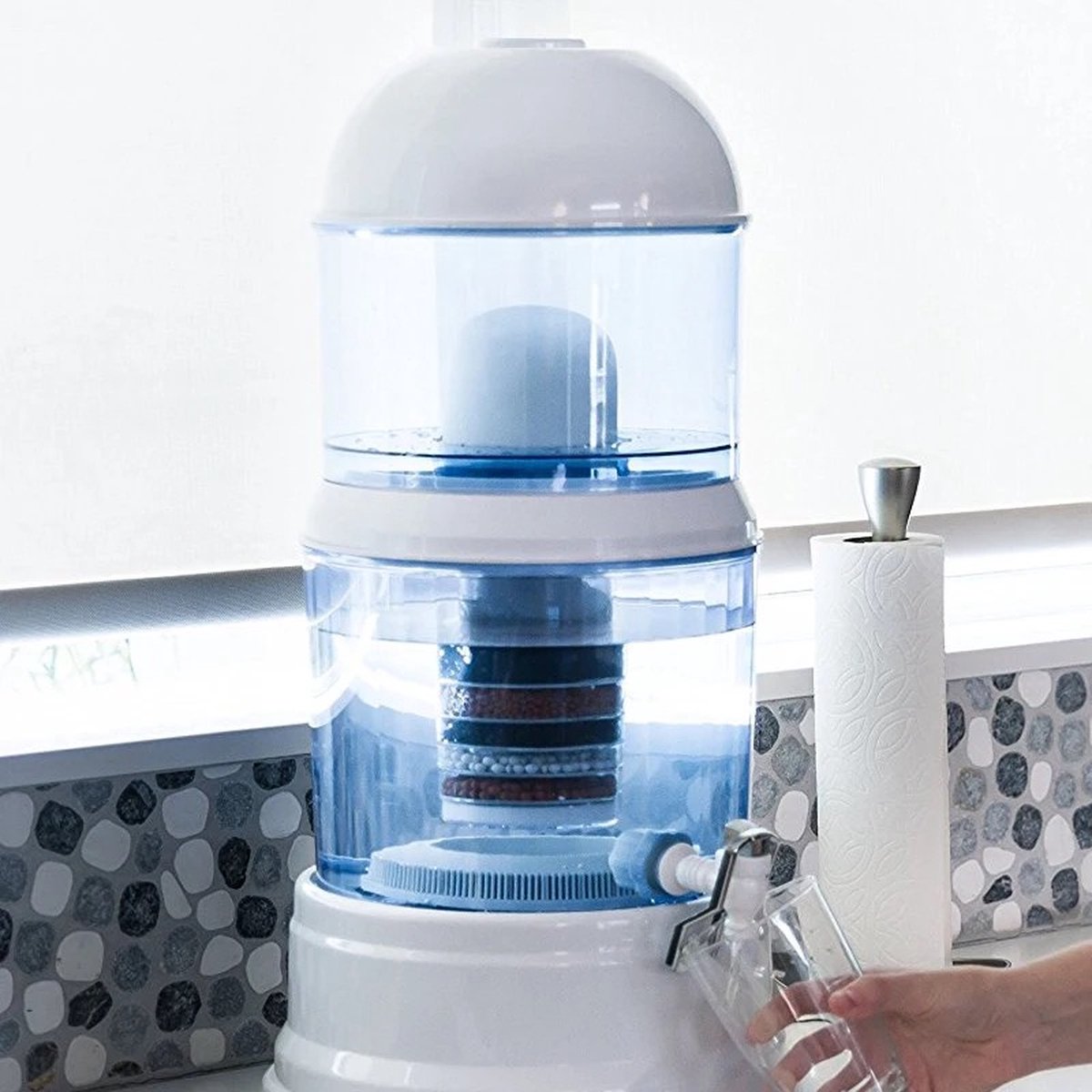 Waterfilter Aqua meerstappenfilter 16L Filtert PFAS Medicijnresten en Pesticiden