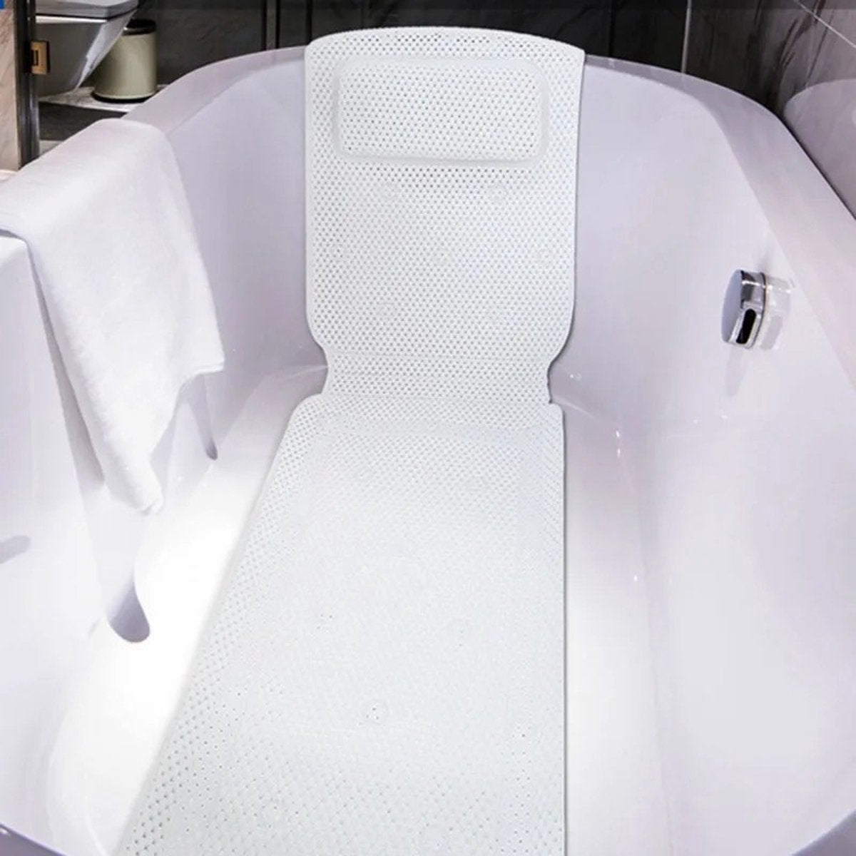 Luxe Bad Kussen Extra Grote Bad Kussen Antislip Spa Bad Mat Matras Pad Super Dikke ademend 3D Comfortabele Zachte Lagen