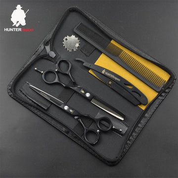 Kappersschaar 6 inch Hoogwaardige Kwaliteit Stainless Steel + Missan Kam Set – Schaar Kapper – Uitdunschaar / Effileerschaar / Kapperschaar – Met Kam & Mes