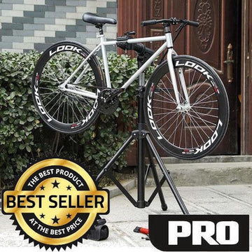 Decopatent® PRO Montagestandaard Fiets - 360° Draaibaar - Verstelbaar + Gereedschapsbakje - Fiets Montage reparatie standaard