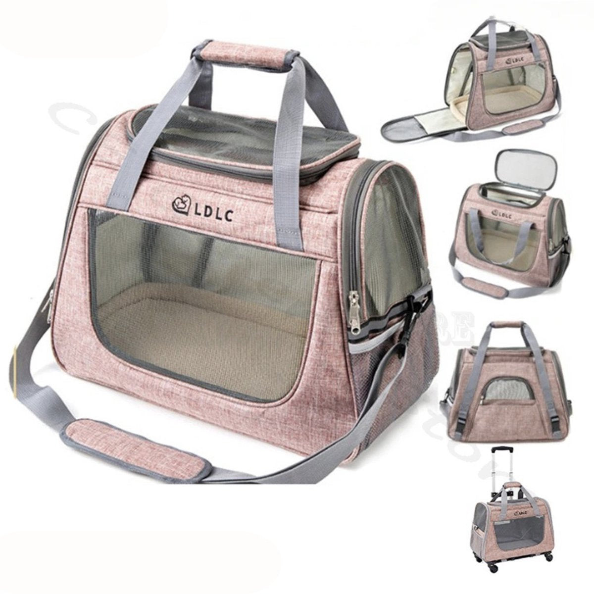Bealive® Honden draagtas - Katten draagtas - Honden tas - Reistas voor dieren - Transport tas - Roze - 45 x 25 x 34 cm