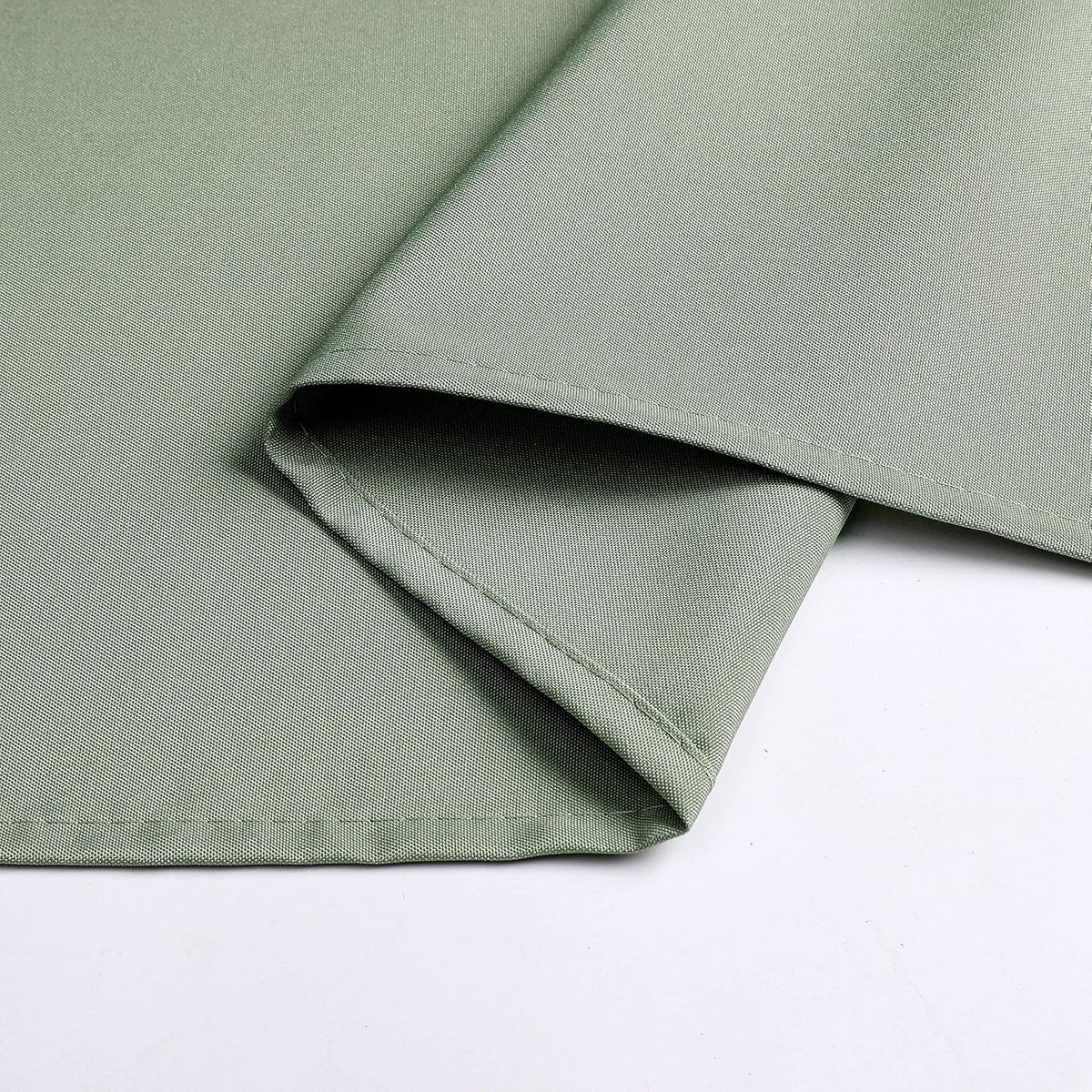 Kwaliteit tafelkleed textiel rond 140 cm, kleur naar keuze saliegroen