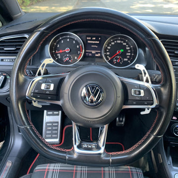 Premium Aluminium Flippers DSG geschikt voor golf 7 GTI R Scirocco Passat Volkswagen – Zilver