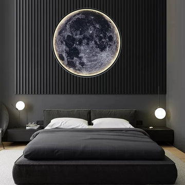 Maanlamp - Plafondlamp in Maan vorm - Moderne lamp - Led plafond lamp - 40cm - Slaapkamer - Woonkamer - Keuken - Badkamer