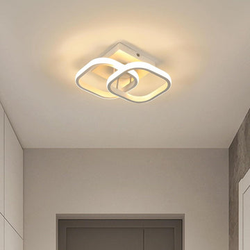 LED Plafondlamp - Witte Metalen - Bewegingssensor - Moderne Stijl - 3000K Warm Wit Licht - Slaapkamer Woonkamer Hal Keuken