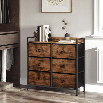 Ladekast - Ladenkastje - Ladenkast - Ladekastje - Ladekasten Slaapkamer - Commode - 80x29x78 Cm - Hout & Stof