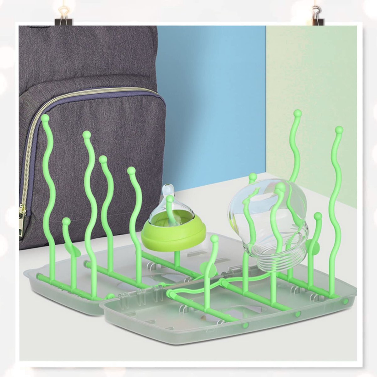 Droogstandaard babyflessen - Drying stand baby bottles