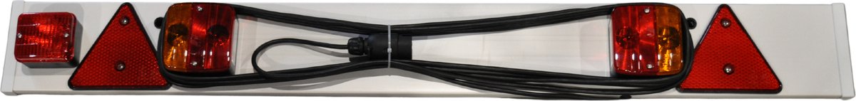 Complete lichtbalk voor aanhanger met 9 meter kabel - 122 cm - 7 polig