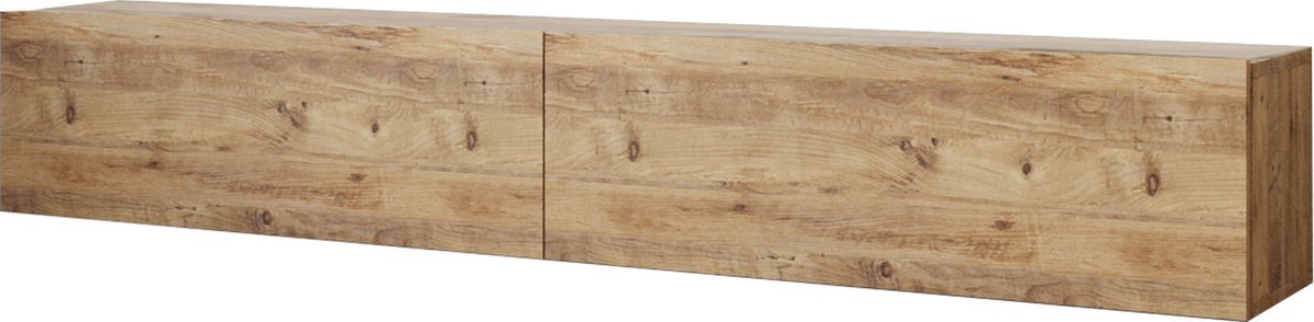 Zwevend TV Meubel - Eiken Donker 180 cm - Stijlvolle TV Kast - Breedte 180 cm voor Ruime Opbergruimte