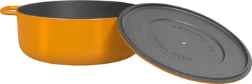 Combekk Sous Chef gietijzeren braadpan - 24cm - oranje