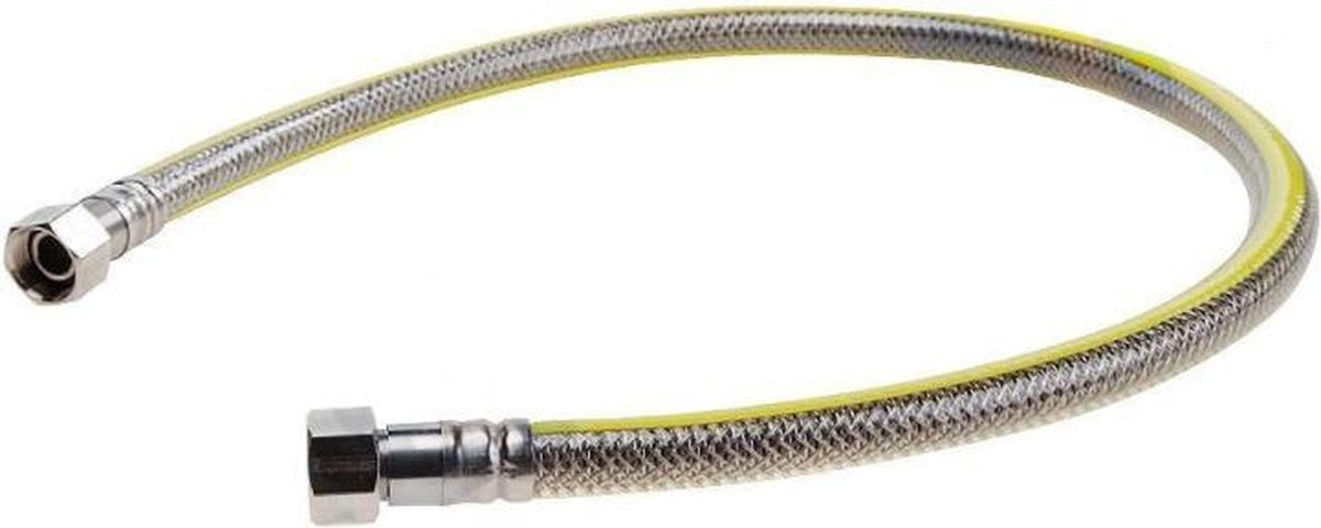 Gasslang RVS - 200cm - RVS flexibele gas slang - voor alle apparaten - met gastec keurmerk