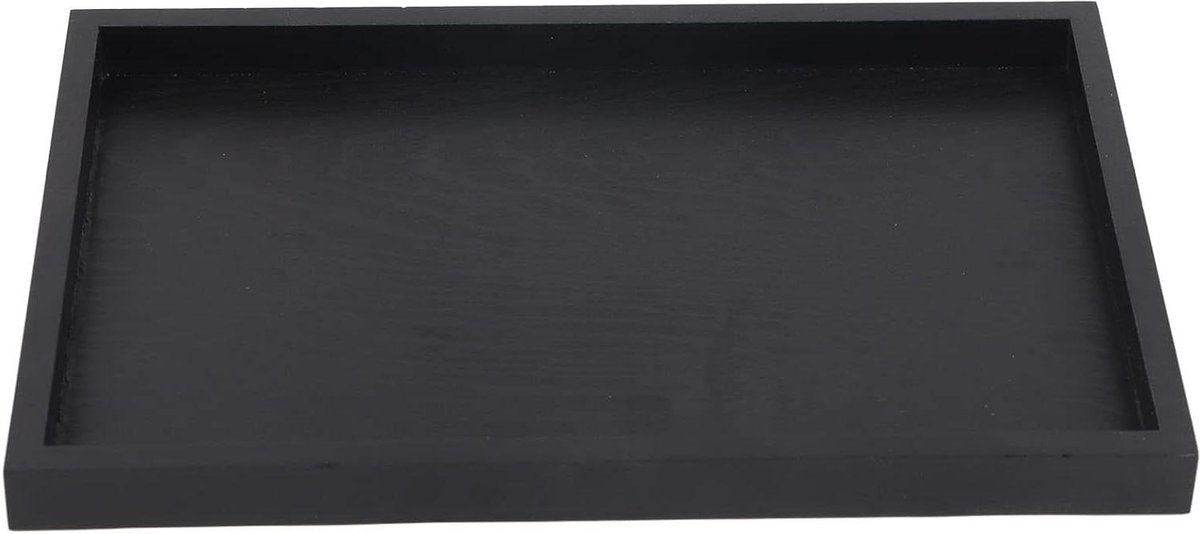 Houten Rechthoekig Antislip Zwart Voor Thee Eten Drinken Koffie Keukengerei Restaurants en Bars 25-18-2cm