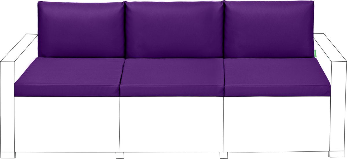 Buiten Zitkussens met Rugkussens - Tuinkussens - Waterbestendige Tuinzitkussens voor Rotan Stoelen - Tuinstoelkussen voor Terrasmeubilair