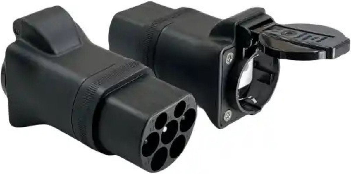 Type 2 naar Schuko adapter - Type 2 - 16A EV lader - Type 2 laadstation adapter - Type 2 Ontlader - Type 2 naar normaal stopcontact - Type 2 naar 230 V - Type 2 adapter - Laadpunt naar normaal stopcontact