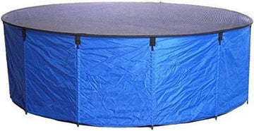 Vijverbak Aquaforte Flexibele vouwbak "Koi bowl" Ø 180 x H 60 cm blauw - incl afdeknet - draagtas - 1500 liter Vijverbak