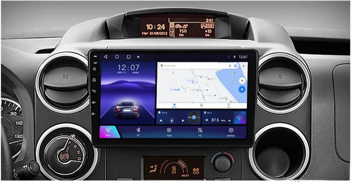Peugeot Partner 307 & Expert / Citroen Berlingo & Jumpy C2 & C3 / Toyota proece | 2001 - 2018 | 2GB & 32GB | Carplay & Android auto | Autoradio met Navigatie | Radio scherm | 2003 2004 2005 2006 2007 2008 2009 2010 2011 2012 2013 2014 2015 2016 2017