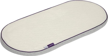 Schuimmatras voor mand en kinderwagen 66x28 cm - wit 3111 - Comfortabel ClevaFoam - ademend - ondersteunend