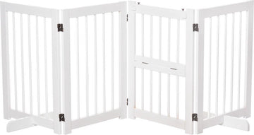 Hondenhek - Honden hek - Dog barrier - XXL - Traphekje zonder boren - Traphek - BxH 215 x 75 cm - Wit