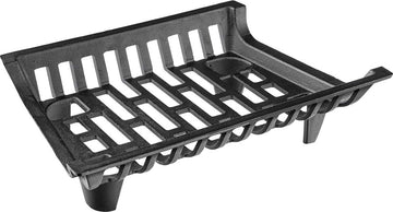 Open haard, brandhout, houthouder, gietijzer, hout, kolenrooster, voor binnen en buiten, zware belasting openen, hout, rooster, gereedschap, vrijstaand, verbrandingsframe, zwart