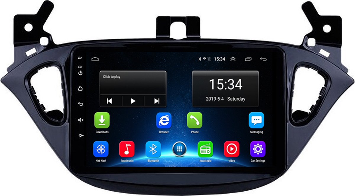 Navigatie radio Opel Corsa E en Adam, Android, Apple Carplay, 8 inch scherm, GPS, Wifi, Bluetooth
