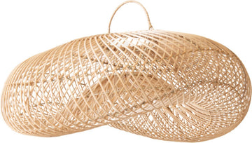 Hanglamp riet - Wave - rotan - Bali - woonkamer - eetkamer - slaapkamer - handgemaakt - trendy - rattan