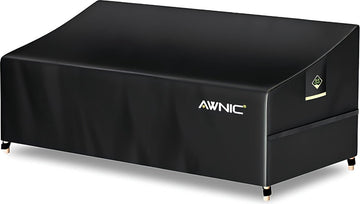 Bankhoes, bankhoes, afdekking voor 3-zits, waterdicht, loungebank, beschermhoes voor tuinbank, waterdicht, 420D polyester, 220 x 85 x 61/71 cm