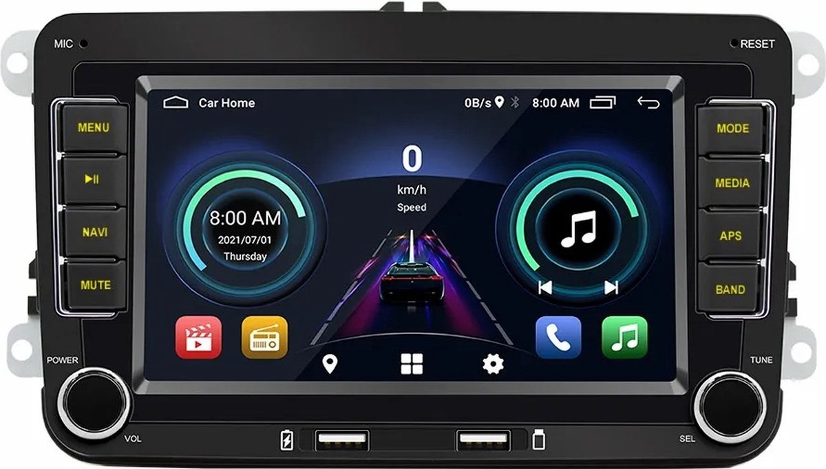 Autoradio - Android Carplay - Bluetooth Radio - Skoda Octavia Volkswagen Golf 5 6 Touran Passat Polo Jetta