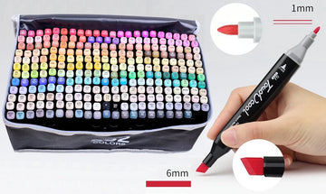 Touch® Markeerstiften - Dual-Tip Markers - Twinmarkers - Alcohol Markers - Kleurstiften - Stiften voor Volwassenen - Etui - 262 Stuks