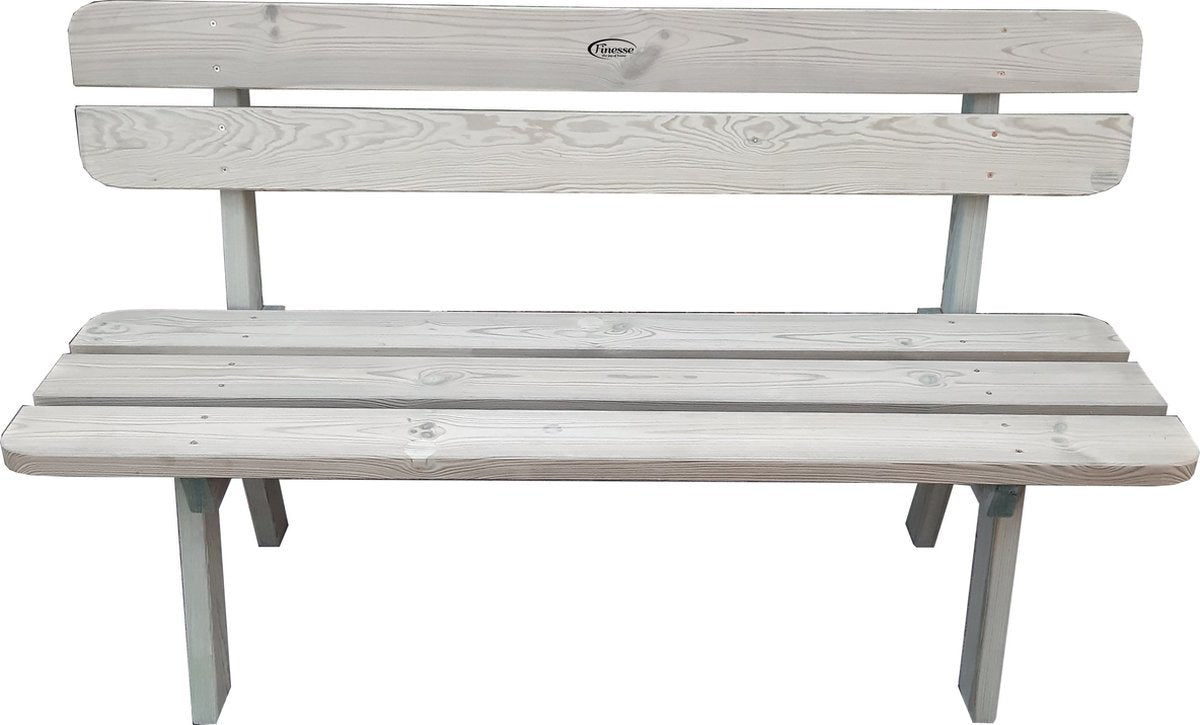 Comfortabele Houten Tuinbank - GEIMPREGNEERDE Zitbank – 120x55x87cm - Landelijke Tuin Banken