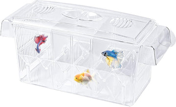 Kweektankaquarium met zuignappen, kweekbakaquarium, viskweekboxaquarium, broedmachine voor , viskweekbox, kweekbad, aquarium voor babyvissen, garnalen en guppy