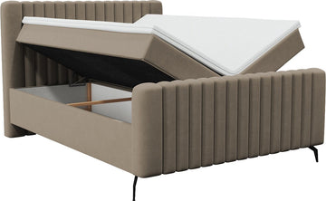 Meuba Home® - Prada Boxspring - Taupe - 160x200 - met Opbergruimte