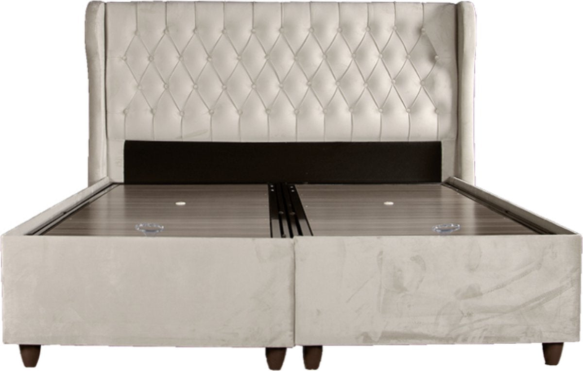 Boxspring Kale met Opbergruimte - Zonder Matras - 160x200cm