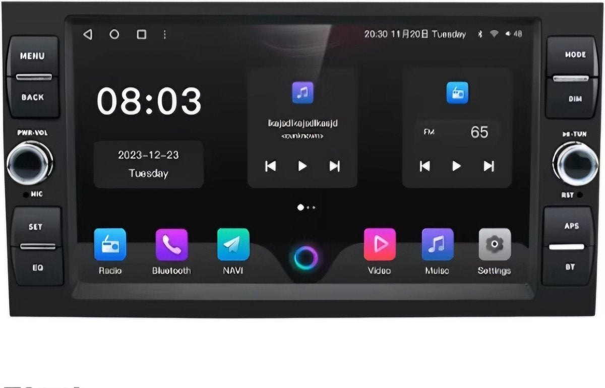 Ford 2004 - 2011 | Carplay & Android auto | Focus Fiesta C & S max Fusion Mondeo Hobby TL Transit Connect Galaxy Kuga | 2GB & 32GB | Autoradio met Navigatie | Android radio | 2004 2005 2006 2007 2008 2009 2010 2011