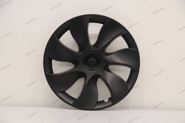 Tesla Model Y Mat Zwarte aerodynamische wieldoppen - Set van 4 wieldoppen - Sportieve upgrade voor 19 inch velgen