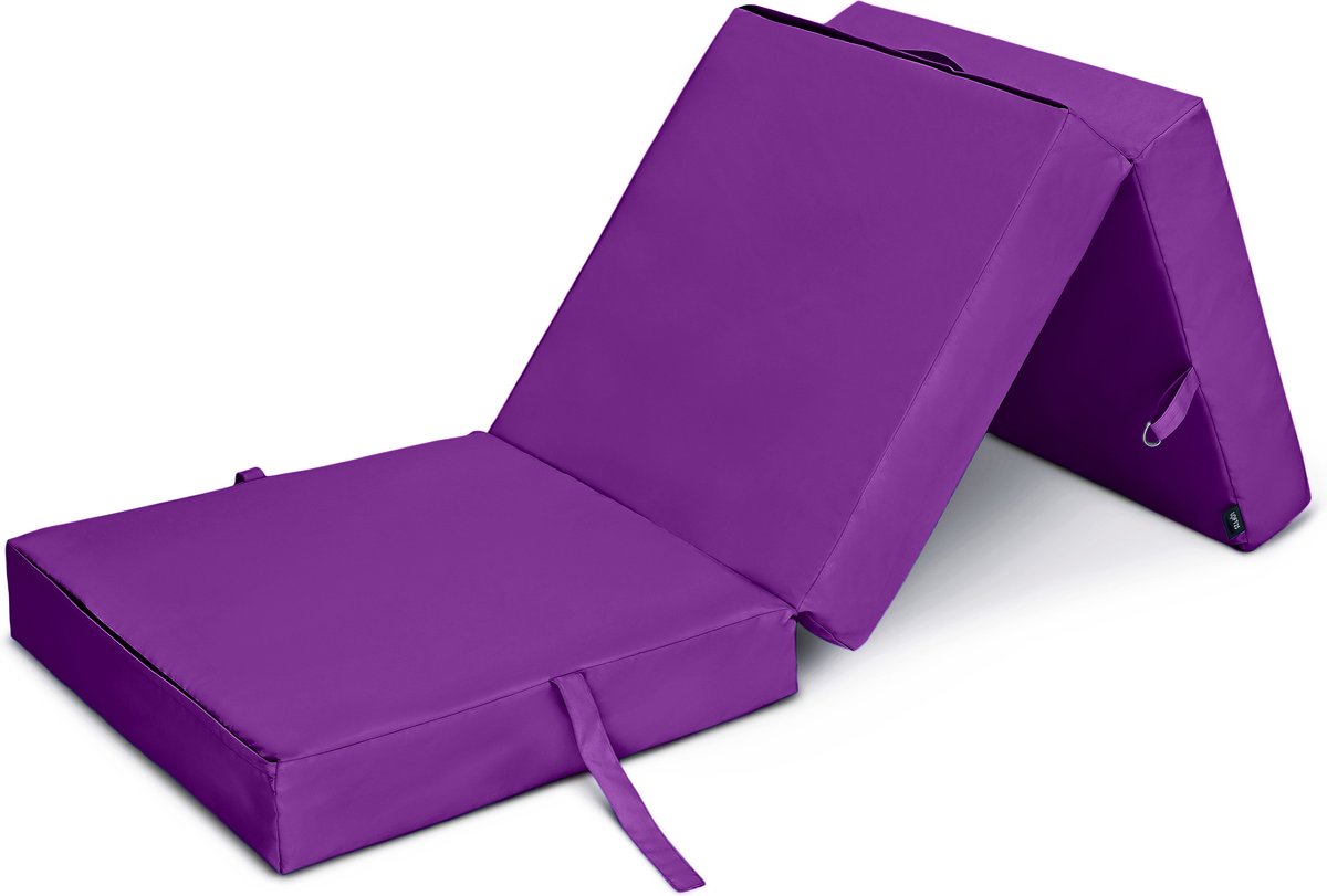 Opvouwbare Matras - Volwassen Vouwmatras - Zetelbed - Logeermatras Opvouwbaar - logeermatrassen - logeer matras - Opvouwbaar Logeerbed 1 persoons