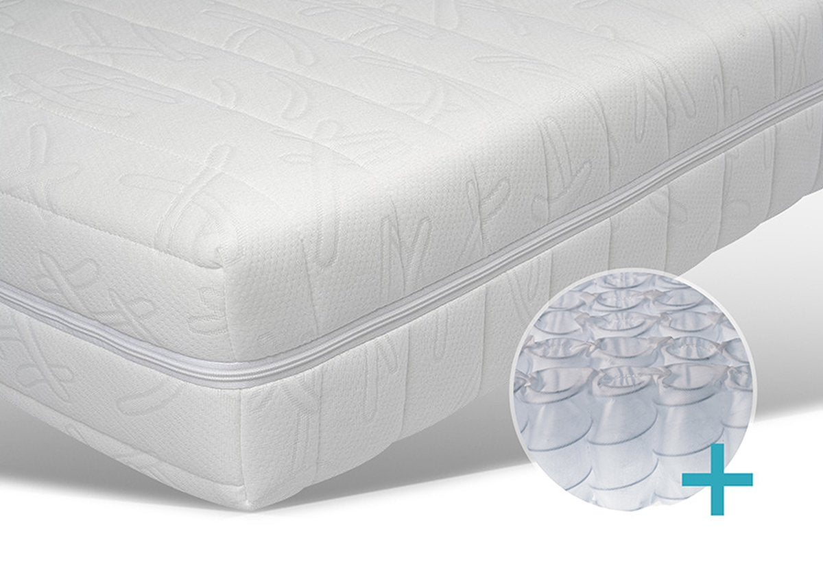 Matras 90x200 - Pocketvering Comfort 7 zone Medium/Stevig - Tot 130kg