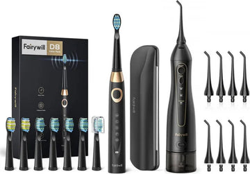 Mond Douche + Electrische Tanden Borstel Set Sonische Tandenborstel & Water Flossen Usb Opladen Waterdicht 5 Modus 3 Opzetborstels Tandenborstel Tanden Verzorging Hygiëne