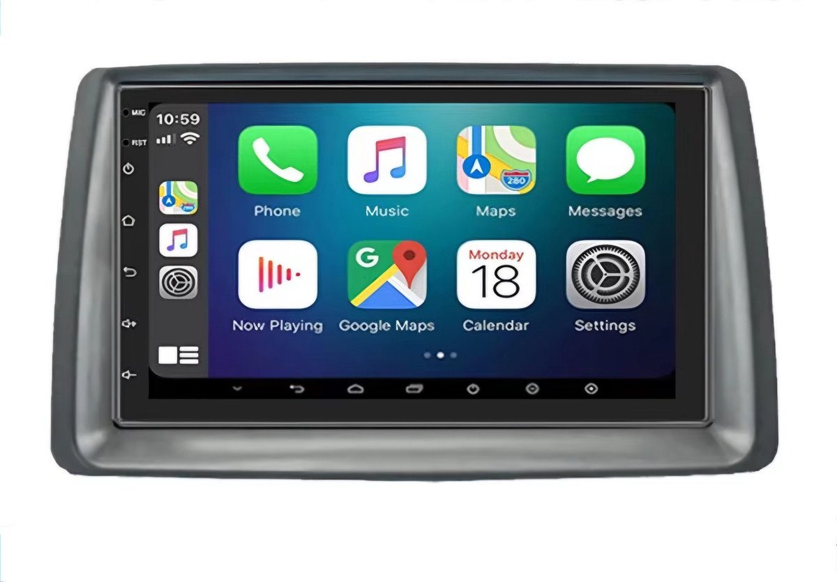 Fiat Panda 2003 - 2012 | Carplay en Android auto | 4GB & 64GB | Autoradio met navigatie | Radio scherm | 2003 2004 2005 2006 2007 2008 2009 2010 2011 2012 | 169