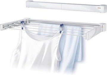 Wanddroogrek Leifheit Voor Was Wit 72 x 37 x 9 cm - Ruimtebesparend folding wall laundry rack
