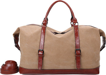 Ines Delaure - Weekendtas - Weekender - Reistas - Sport tas - 35 liter - Camel
