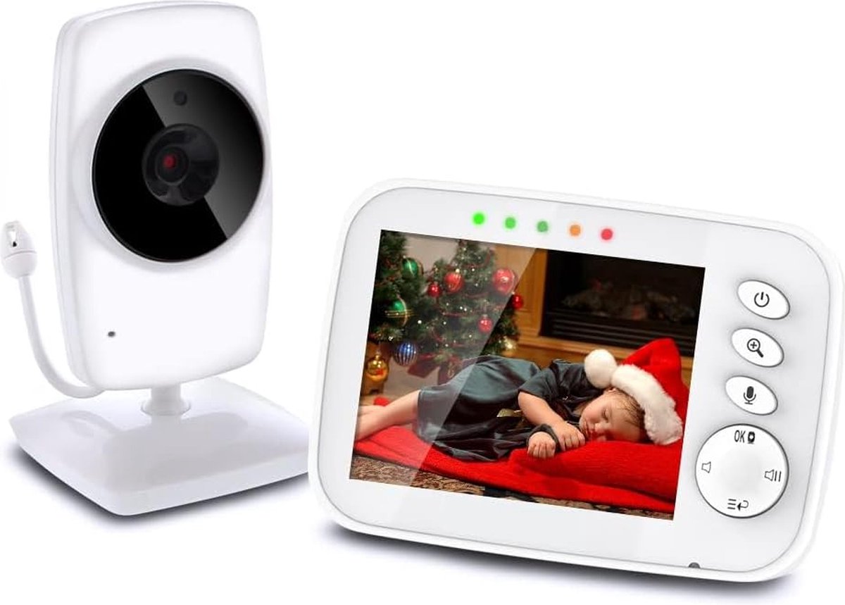 Babyfoon Met Camera - 3,2 Inch Videobabyfoon - Gespreksfunctie - Nachtvisie - Draadloos